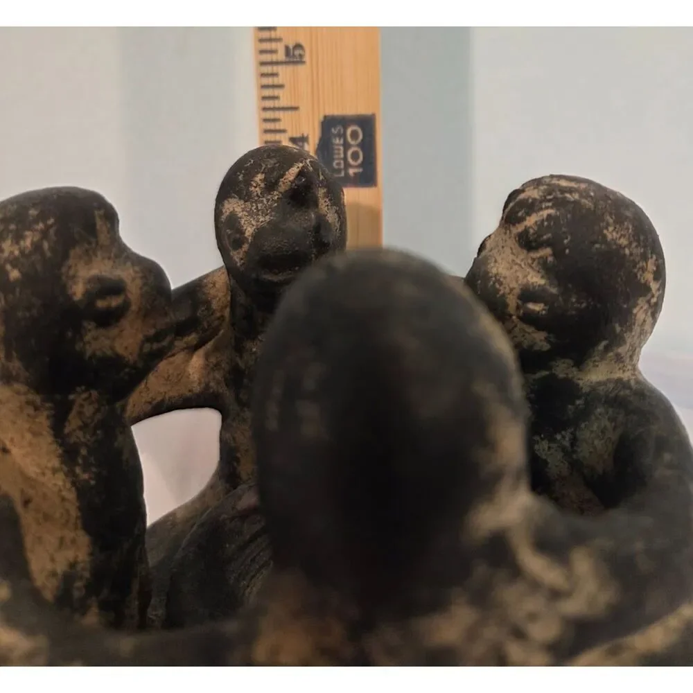 Vintage Circle of Friends Sculpture Abstract Figurative Studio Art